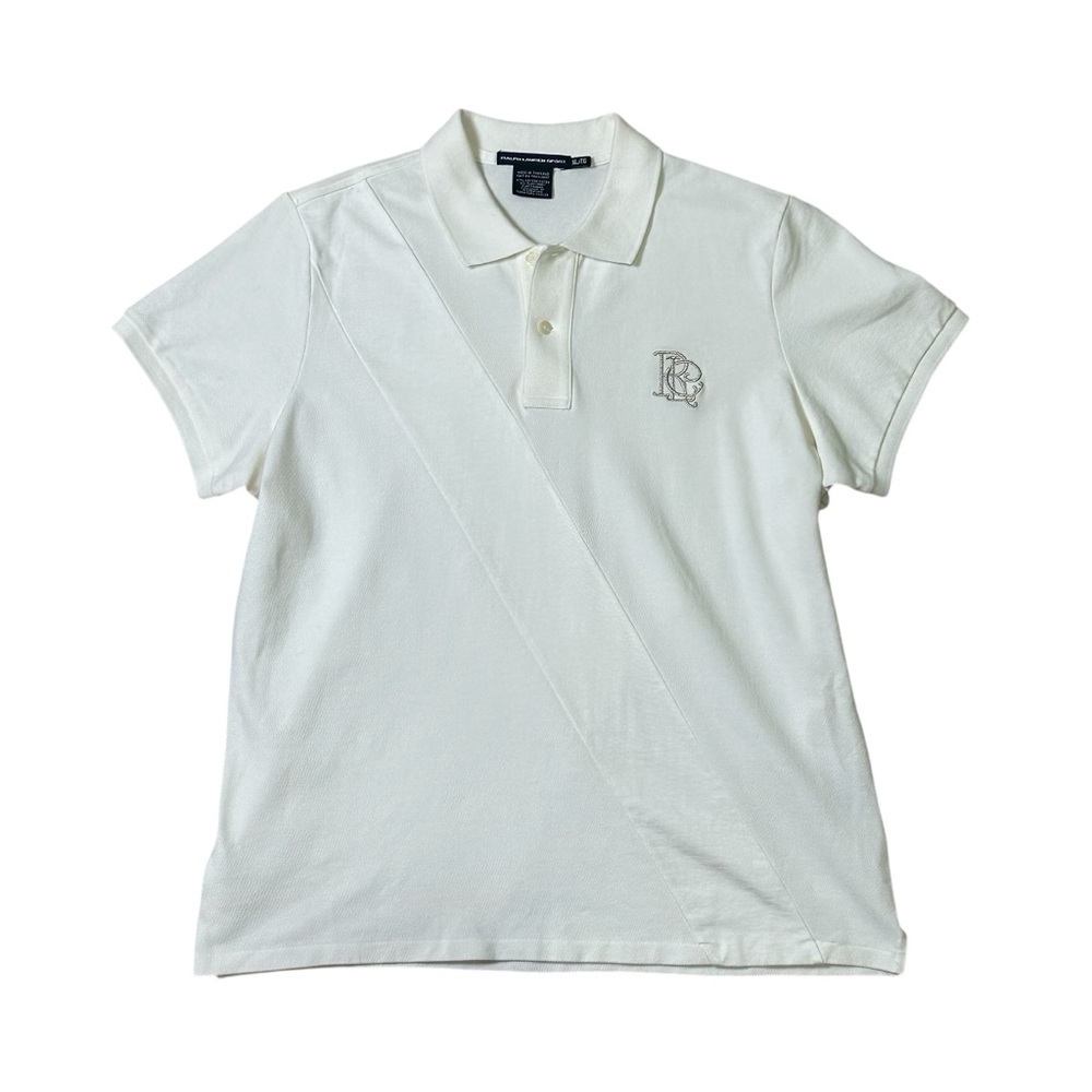 Vintage Ralph Lauren Sport Women’s XL White Polo Embroidered Shirt